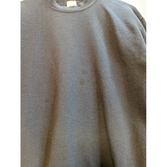 Vintage Jerzees 90s Sweatshirt Mens Navy Blue Sz M Made in USA Blank Pullover - Picture 4 of 7
